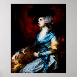 Mevrouw Siddons van Thomas Gainsborough Poster