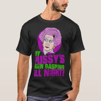 Mevrouw Slocombe mijn poesje heeft de hele nacht n T-shirt