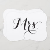 Mevrouw Stoelteken - Bruid en bruidegom Stoelteken Kaart (Voorkant / Achterkant)