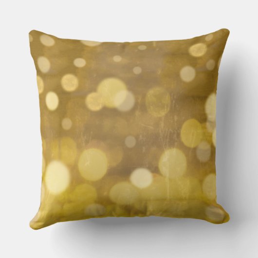 Mevrouw SweeLieverd Brides Abstract Gold Lights Kussen (Achterkant)