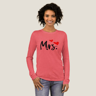 Mevrouw T-shirt – Cute Rode Hart Vrouw Ontwerp
