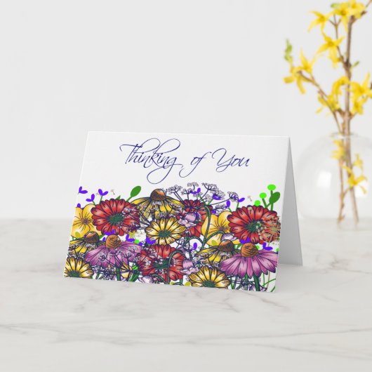 Mevrouw Taylor sterk in uw gedachten Kaart (Gele Bloem)