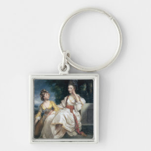 Mevrouw Thrale en haar dochter Hester 1777-78 Sleutelhanger