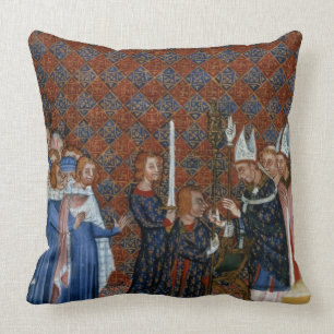 mevrouw Tiberius B VIII f.58 Coronation of King Ch Kussen