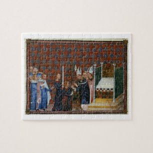 mevrouw Tiberius B VIII f.58 Coronation of King Ch Legpuzzel