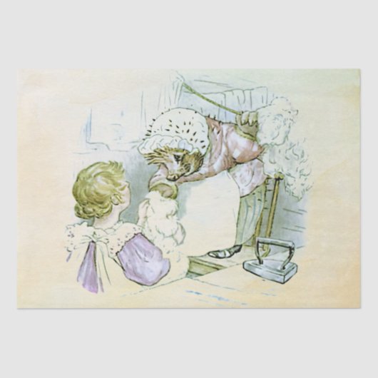 Mevrouw Tiggy-Winkle 1 Tissuepapier (Voorkant)