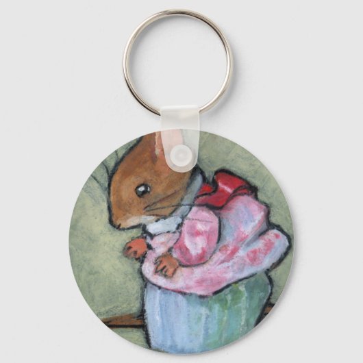 MEVROUW TITTLEMOUSE #2 After B. Potter Sleutelhanger (Voorkant)