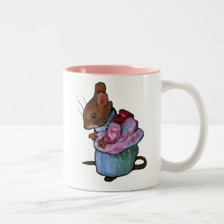Mevrouw Tittlemouse: Oliepastel Tweekleurige Koffiemok