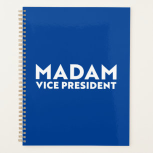 "Mevrouw Vice President" kamala Harris Blue White Planner