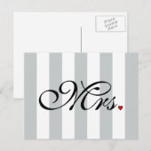 Mevrouw Wife Bride klikt om Kleurstrepes aan te pa Briefkaart (Voorkant / Achterkant)