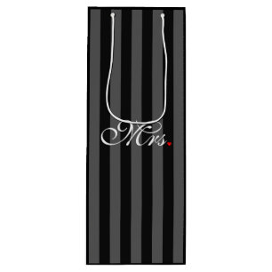 Mevrouw Wife Bride Zijn haar nieuwe widen Wijn Cadeautas