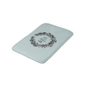 Mevrouw Wreath Turquoise Bath Mat (Gekanteld)