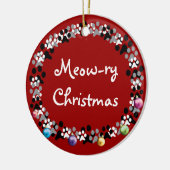Mewry Kerstmis Keramisch Ornament (Links)