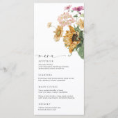 Mews Sunflower Fall Floral Long Menu & Merci (Devant)