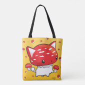 Mewshroom canvas tas (Achterkant)