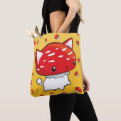 Mewshroom canvas tas (Dichtbij)