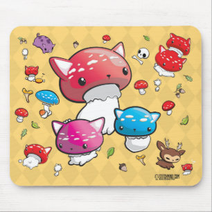 Mewshroom Decoration Mousepad Muismat