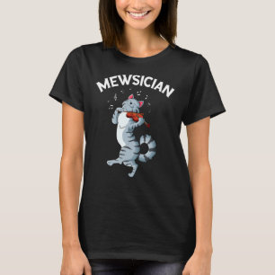 Mewsicien fiddle cat violine musicus instrument_1 t-shirt