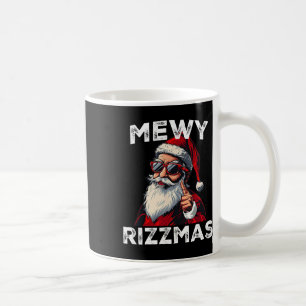 Mewy Rizzmas Funny Santa Mewing Joke Rizz Mannen C Koffiemok