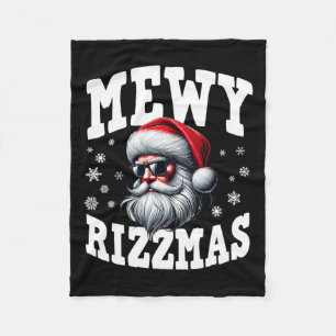Mewy Rizzmas Kinder Tiener Funny Merry Christmas S Fleece Deken