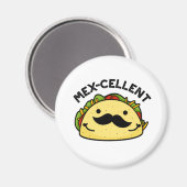 Mex-cellent Funny Excellent Taco Pun Magneet (Voorkant / Achterkant)