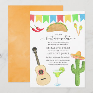 Mexicaan Fiesta Taco's over een nieuwe huwelijksda Kaart