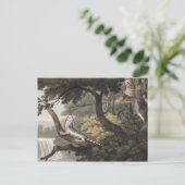 Mexicaan Lizard Catcher, gegraveerd door Matthew D Briefkaart (Staand voorkant)