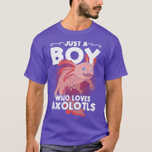 Mexicaan Salamander is een jongen die van Axolotls T-shirt