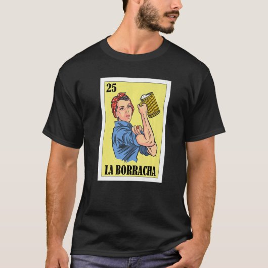 Mexicaan voor de Partijen La Borracha T-shirt (Voorkant)