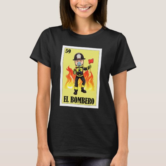 Mexicaan voor Firemen El Bombero T-shirt (Voorkant)