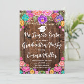 Mexicaans Afstuderen Fiesta Party Kaart (Staand voorkant)