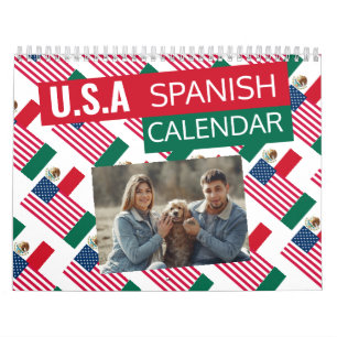 Mexicaans-Amerikaans 2025 Spaanse kalender Foto