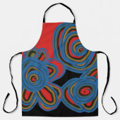 Mexicaans Amerikaans Floral Swirl Design Schort (Voorkant)