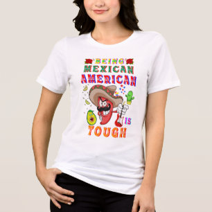 Mexicaans-Amerikaans zijn is moeilijk Tri-Blend Shirt