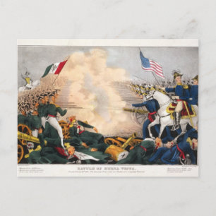 Mexicaans-Amerikaanse Oorlog Slag bij Buena Vista Briefkaart