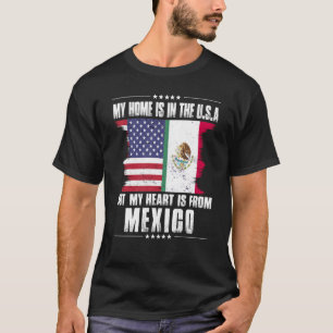 Mexicaans Amerikaanse Patriottische Geteeld Trots T-shirt
