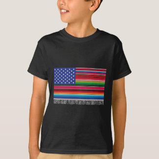 Mexicaans-Amerikaanse Usa-vlag Serape Cinco De May T-shirt