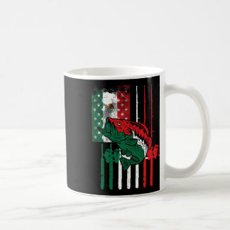 Mexicaans Amerikaanse Visvlag Vis Rod Cinco De Ma Koffiemok