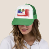  Mexicaans-Amerikaanse vlag Trucker Hat Trucker Pet (In situ)