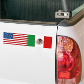 Mexicaans-Amerikaanse vlag van Mexico-Amerika Bumpersticker (Op Truck)