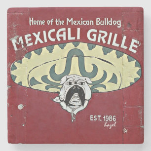 Mexicaans, Athene, Georgia, Marble Stone Onderzett Stenen Onderzetter