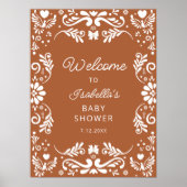 Mexicaans Baby shower welkom Poster (Voorkant)
