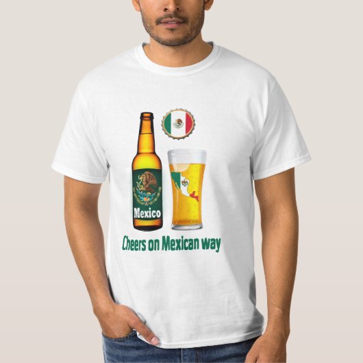 Mexicaans bier shirt (Voorkant)