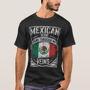 Mexicaans bloed loopt door mijn vinnen t-shirt