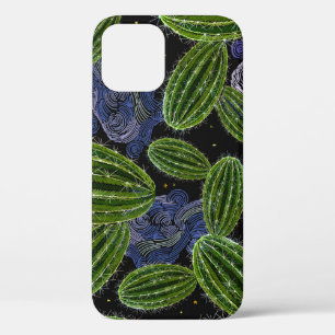 Mexicaans borduurwerk: Cactus Naadloos. iPhone 12 Hoesje