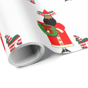 Mexicaans cadeaupapier met Sinterklaas