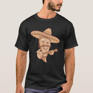 Mexicaans Chili Mariachi Guitar Musicus T-shirt