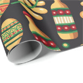 Mexicaans Cinco De Mayo-patroon  Cadeaupapier (Rol Hoek)