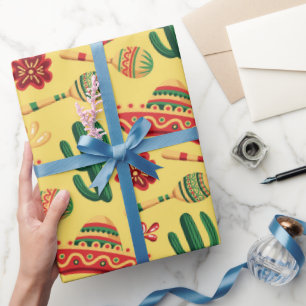 Mexicaans Cinco De Mayo-patroon Cadeaupapier