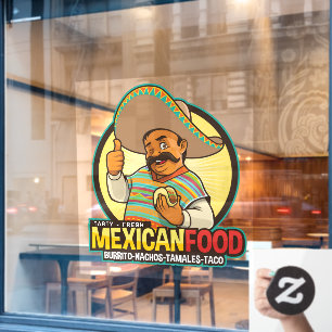 Mexicaans eten Lekker Vers Bedrijf Cantina Raamsticker